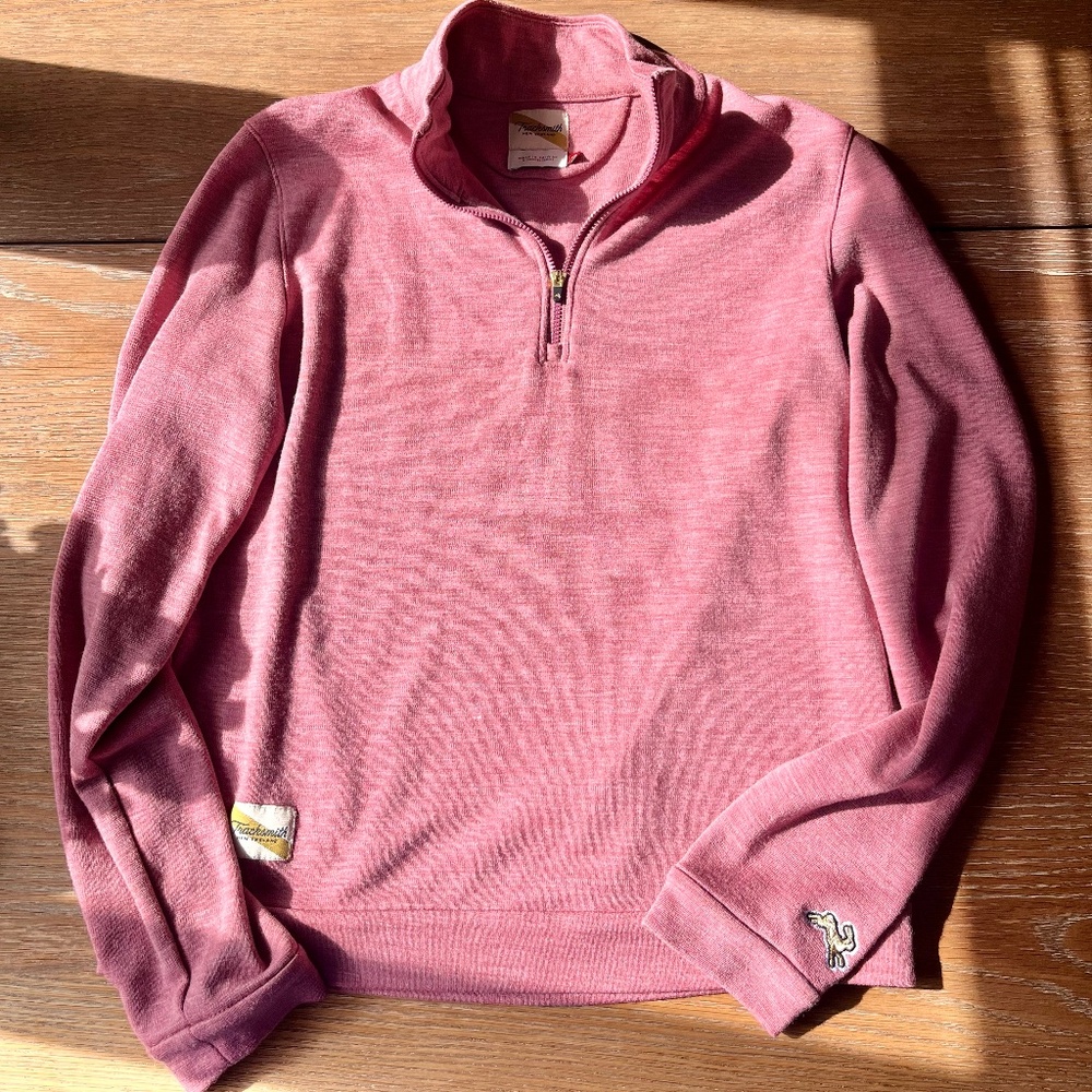 Tracksmith Marino Wool Half Zip